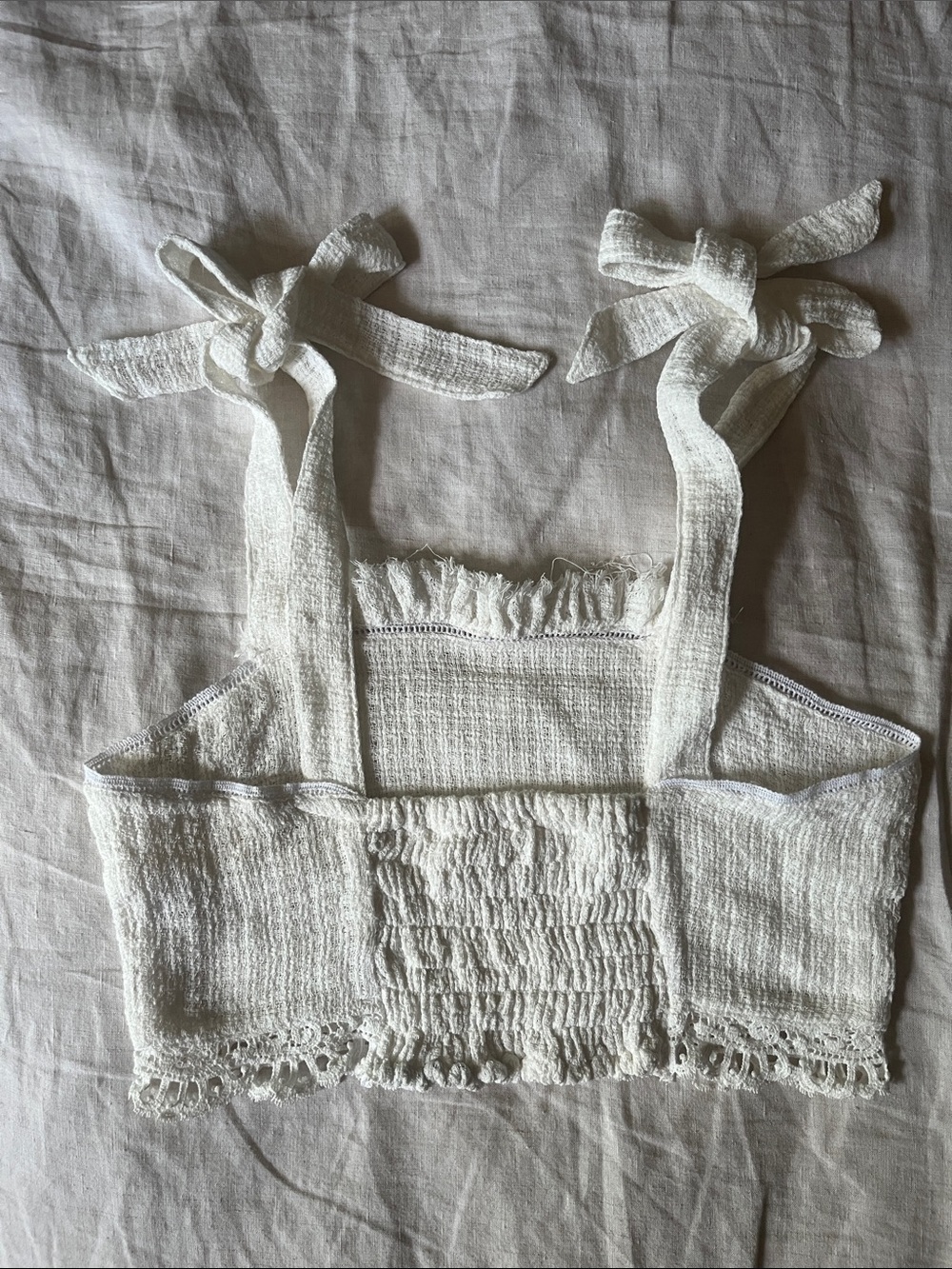 Chasing Unicorns π€ Precious Angel Embroidered Cropped Camisole sz S - Picture 11 of 17